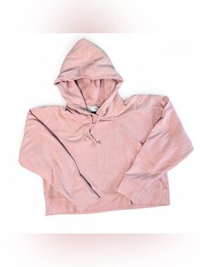 Aritzia Wilfred Free Cropped Hoodie Pink Size L